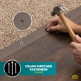 thumbnail image 5 of M-D Building Products 43374 2 In. X 72 In. Forest Brown Aluminum Carpet Trim w/ Screw Nails, 5 of 13