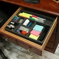 thumbnail image 1 of Polar Whale Desk Drawer Organizer Tray Non-Slip Waterproof Insert for Office Home Shop Garage  15.9 X 11.9 X 2 Inches 7 Compartments Black Extra Deep, 1 of 7