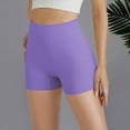 thumbnail image 5 of PEASKJP Women's Yoga Biker Shorts High Rise Quick Dry Hiking Shorts Running Workout Shorts Pink M, 5 of 5