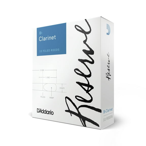 D'Addario Reserve Bb Clarinet Reeds, Strength 4.0 (Plus), 10-pack