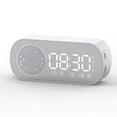thumbnail image 4 of Reloj con Altavoz Bluetooth, reloj despertador Digital inteligente multifuncional con espejo para el hogar, escuela, oficina, versión en inglés Z7, 4 of 8