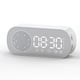 thumbnail image 3 of Reloj con Altavoz Bluetooth, Reloj Despertador con Espejo Digital Inteligente Multifuncional para el hogar, Escuela, Oficina, versión en inglés, Z7, Blanco, 3 of 5