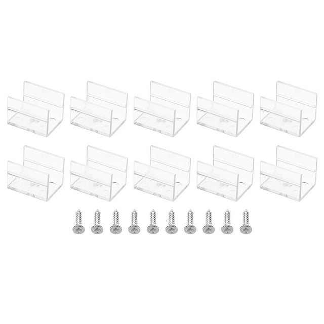 Unique Bargains LED Strip Light Clips Mounting Bracket Fixing Clips Plastic for 15.5mm-16.8mm Neon Light Cable Clear 40 Pack