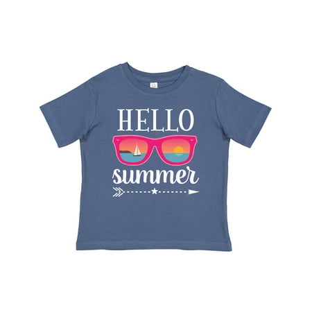 

Inktastic Hello Summer Vacation Sunglasses Gift Baby Girl T-Shirt