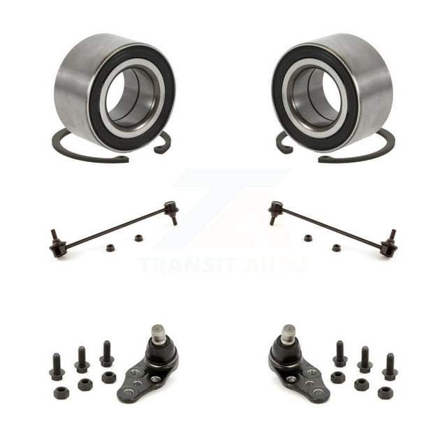 Transit Auto Front Wheel Bearing Suspension Lower Ball Joint and Sway Bar Stabilizer Link Kit for Car 2004-2007 Chevrolet Optra - Left Right Side (Driver Passenger) K7T-108116
