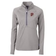 thumbnail image 2 of Women's Cutter & Buck Gray Portland Sea Dogs Adapt Eco Knit Stretch Recycled Half-Zip Top, 2 of 3
