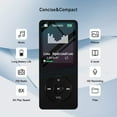 thumbnail image 2 of MP3 Player 32GB with Speaker FM Radio Headset Portable HiFi Lossless Music MP3 Mini Music Player Recorder E-book HD Screen, 2 of 10
