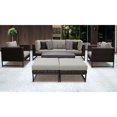 thumbnail image 6 of AMALFI 8 Piece Wicker Patio Furniture Set 08c in Gold and Tangerine, 6 of 7