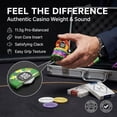 thumbnail image 4 of HEITOK Poker Chips Set - 11.5g Weighted, Numbered, Aluminum Case - 300 Pieces, Multicolor, 4 of 6