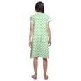 thumbnail image 3 of Moomaya Printed Short Sleeve Nursing Cotton Poplin Womens Sleepwear Night Gown, 3 of 5