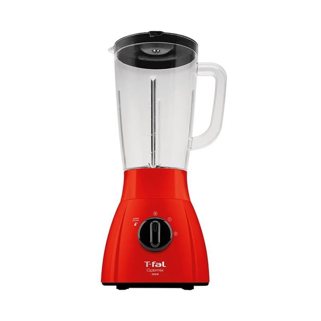 Licuadora T-fal Optimix LN2775MX | 2 Velocidades, Vaso de Plástico 2L, 550W, Color Rojo