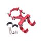 thumbnail image 5 of Colgador de Bolsas para Bicicleta Y Motocicleta con Ganchos Dobles, Ajustable, Resistente Y Compacto para Manillar de 18-35 Mm, Multiusos, de Aluminio Rojo 75x5cm, 5 of 8
