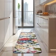 thumbnail image 4 of Pioneer Flower Floral Print Pattern Kitchen Rug Mat,Kitchen Runner Rugs Non Skid Washable,Decorative Kitchen Floor Mats for Kitchen,Sink,Laundry,17"x47.2", 4 of 7