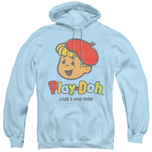 Play Doh 3 And Up Adult Pullover Hoodie Sweatshirt Light Blue