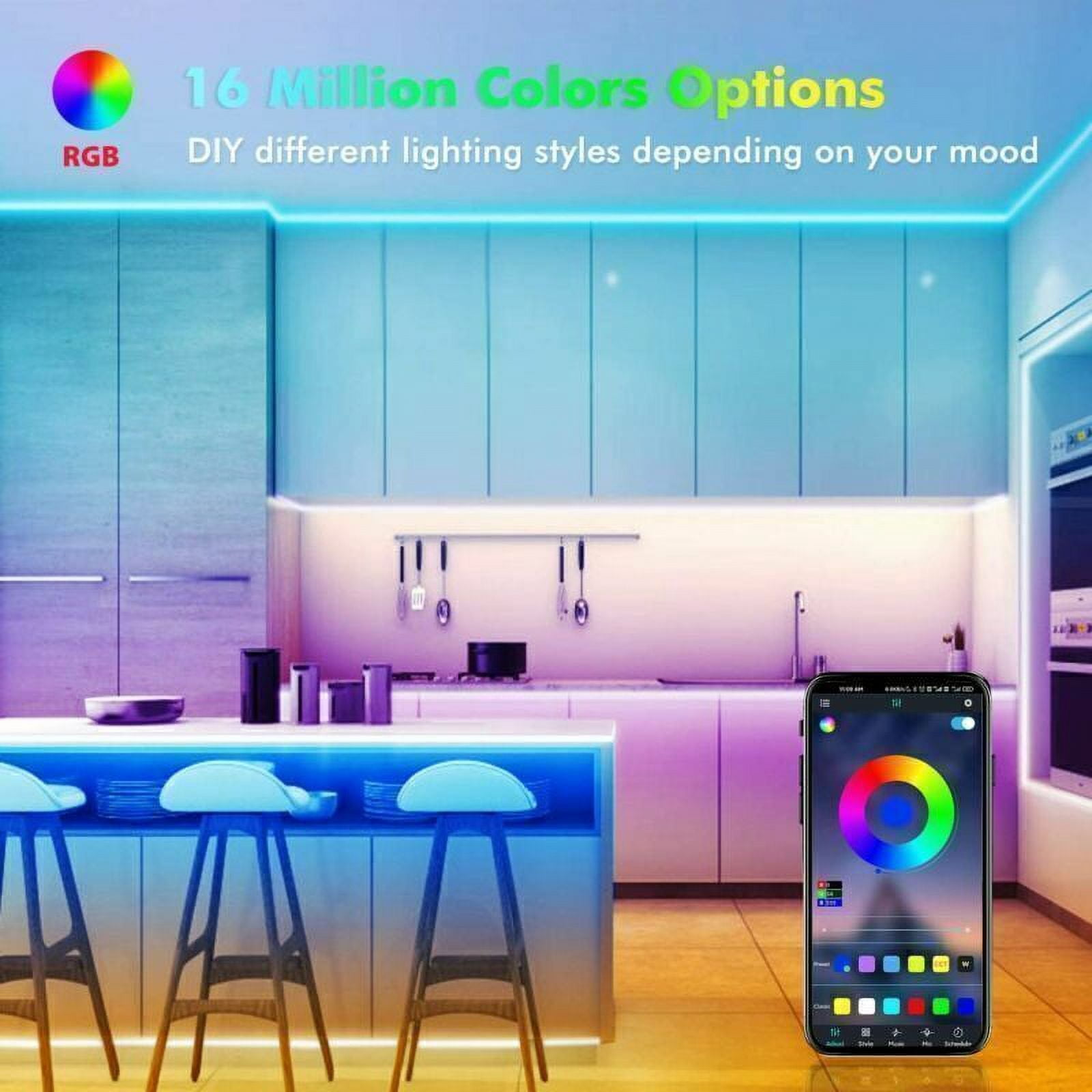 5-20M 5050 RGB LED Strip Bluetooth APP Remote TV Back/Bar Room/home/Xmas Lights
