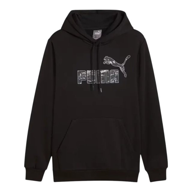 Sudadera Puma Ess Camo Hoodie Fl Para Hombre Color Negro Modelo 68323401