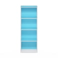 thumbnail image 4 of Librería Furinno Luder de 4 niveles, azul claro/blanco, 4 of 6