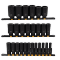 thumbnail image 2 of 26 Piece 1/2 in Drive Deep Metric Impact Socket Set 6 PT, 2 of 9