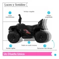 thumbnail image 4 of The Baby Shop Carro Montable Eléctrico Negro Moto Cuatrimoto Niño Tek-388, 4 of 4
