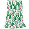 thumbnail image 2 of Balery Cactus Plants Manta de Felpa Suave y Acogedora – Cobija de Franela Aterciopelada para Cama, Lavable y Cálida para Sofá, Mascotas, Transpirable-40"x30", 2 of 7