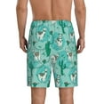thumbnail image 3 of Daiia Alapaca in Boho Mens Woven Stretch Pajama Short,Short Pajama Pants-3X-Large, 3 of 9