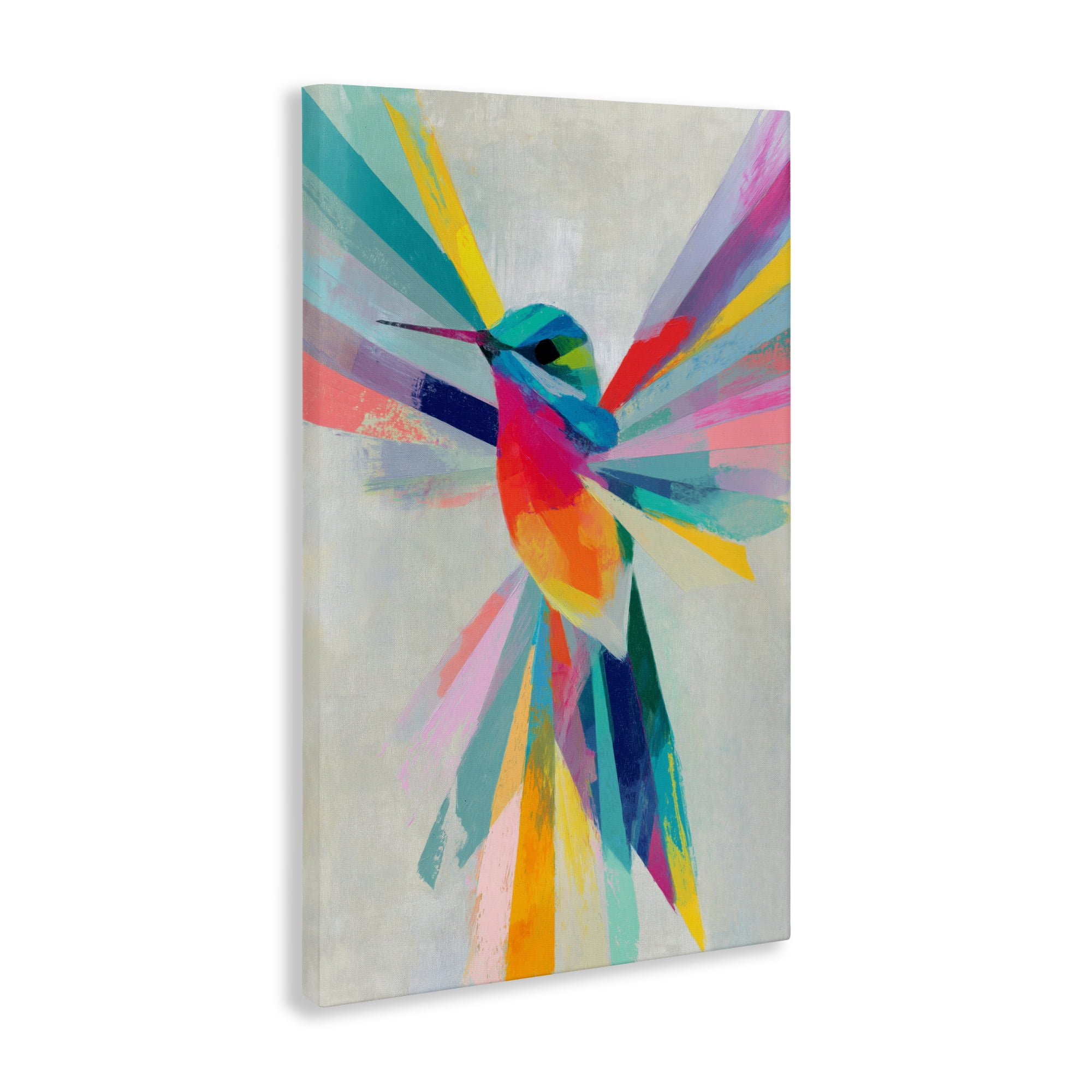 Stupell Industries Rainbow Winged Hummingbird Canvas Wall Art, design by Chromatic Storm Studio