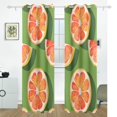 thumbnail image 2 of Oranges Black Out Curtains 72 Inch Length Curtains for Sliding Glass Doors Bedroom Living Room 2 Pack, 2 of 6