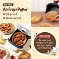 thumbnail image 4 of Prahalum 150PCS Disposable Air Fryer Parchment Paper Liners Non-stick Assecories , Rounds 7.9inch Airfryer Accessory Steamer Food-Grade Perforated Paper Liner for Cooking Baking Roasting Microwave, 4 of 7