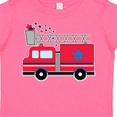 thumbnail image 4 of Inktastic 4th of July Firetruck with Red and Blue Stars Boys or Girls Toddler T-Shirt, 4 of 5