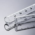 thumbnail image 2 of OUNONA 2Pcs 12cm Glass Flat-bottomed Rain Gauge Meter Test Tube with Scale, 2 of 8