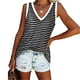 thumbnail image 4 of Jumpingount Camiseta sin mangas con cuello en V para mujer Chaleco de color informal Camiseta sin mangas con cuello en V sin mangas Prendas para la parte del cuerpo Gris SG Jumpingount AP002686-09, 4 of 6
