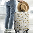 thumbnail image 2 of Cartoon Construction Vehicles Stars White Pattern Luggage Cover Fashion Suitcase Cover Baggage Covers Fit 25-28 Inch Luggage (Go Travel), 2 of 5