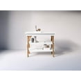 thumbnail image 5 of Milk Street Baby Branch Open Shelf Changing Table in Acacia with Snow GREENGUARD GOLD CERTIFIED FINISHES, 5 of 11