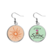thumbnail image 1 of Sol sol naranja pintado a mano Colgante decorativo temporada pendientes de primavera joyas Unbranded M, 1 of 3