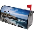 thumbnail image 2 of Sea Lighthouse Magnetic Mailbox Covers, Mail Wraps Garden Yard Home Decor for Outdoor Standard Size 25.5x21 in, 2 of 6