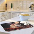thumbnail image 6 of Christmas Cats Starry Sky Dish Drying Mat Dish Drainer Rack Mats Water Absorbent Non-Slip Easy Clean Heat Resistant for Kitchen Counter, 6 of 8