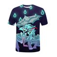 thumbnail image 4 of Hazbin Hotel Camiseta Manga Corta Cuello Redondo Estampada Moda Casual Mujer Azul/S, 4 of 5