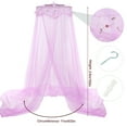 thumbnail image 3 of Princess Dome Mosquito Net Mesh Bed Canopy Bedroom Decoration Luxury Princess Bed Canopy Mosquito Net for Girl, Teens or Over Baby Crib in Nursery, 3 of 7