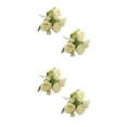 thumbnail image 4 of Inteprter 2x decoración de flores artificiales para interiores y exteriores, elija con ramo de tela de alta y durabilidad blanco blanco 2Conjunto, 4 of 6