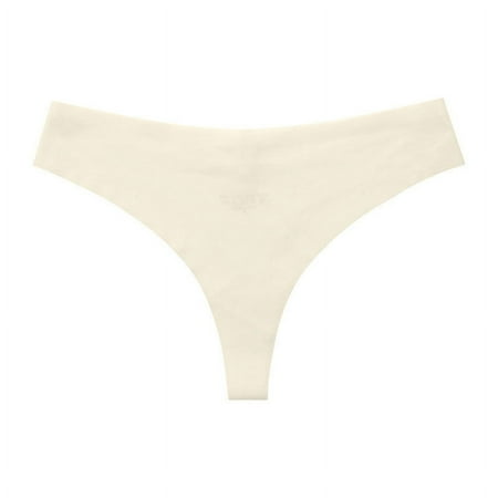 MuZeFu Underwear for Women Briefs Women s Sexy Lingerie Solid Color Seamless Briefs Panties Thong Underwear