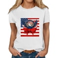 thumbnail image 3 of dazani Patriotic American Tops Women Summer Novelty Graphic Tee Loose Casual Classic Crewneck T Shirts Short Sleeve Blouse 250Th Anniversary Gifts, 3 of 5