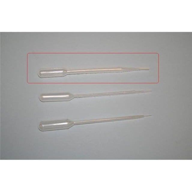 C And A Scientific PTP-01 Plastic Transfer Pipets - Graduated To 3ml - Box Of 500