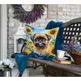 thumbnail image 4 of Yorkshire Terrier in Sunflowers Throw Pillow, 4 of 5