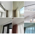 thumbnail image 6 of White Recessed Ceiling Curtain Track Set, Cuttable Metal Sliding Curtain System for Room Divider, 6 of 7