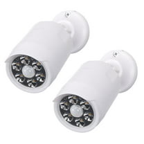 Honeywell 100 Lumen Motion Activated Security LED Light Set with Linkable Feature, Battery Operated (White Finish, 2 Pack)