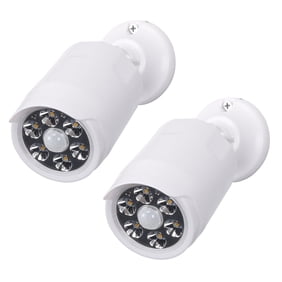 Honeywell 100 Lumen Motion Activated Security LED Light Set with Linkable Feature, Battery Operated (White Finish, 2 Pack)