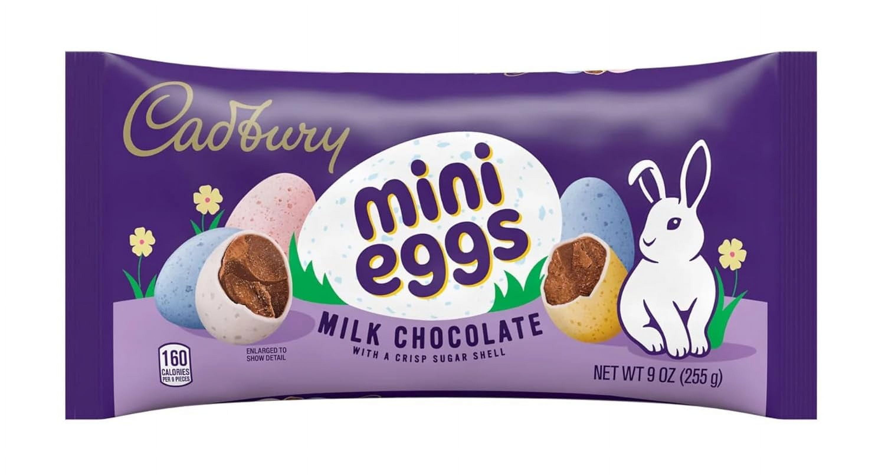 Cadbury Mini Eggs Milk Chocolate Filled Easter Candy, 9 oz bags, Pack of 2