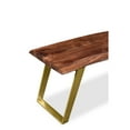 thumbnail image 5 of Sheesham Live Edge Gold Legs Bench, 5 of 7