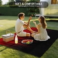 thumbnail image 4 of Dark Red Black Ombre Outdoor Rug for Patio/Deck/Porch, Non-Slip Large Area Rug 5 x 7 Ft, Modern Abstract Art Striped Gradient Indoor Outdoor Rugs Washable Area Rugs, Camping Rug Carpet Runner, 4 of 8