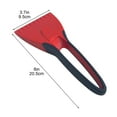 thumbnail image 3 of Car Snow Removal Shovel, Silicone Car Ice Scrapers, Car Snow Brush, Soft Anti-Skid Handle, Car Ice Scraper, Auto Snow Shovel Removal, Car Winter Accessories, Portable (Red), 3 of 6